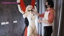 Xiaomeng White Latex Nun in CO2 Hell