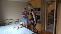 Stefanie and Viola - babysitter tricked part 1 of 4