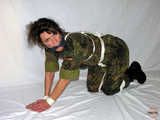 Military-Girl - Bound and gagged - Part Two