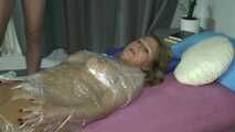 Wrapped in cling film..