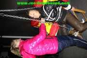 Hanging chair bondage with Sophie and Sandra Part 1 (Pics)