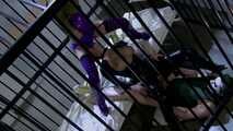 Catwoman meets Joker Into A Prison Cage 3way