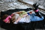 Anna hogtied in a lost place PICS