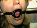 28 YEAR OLD HOUSEWIFE IS HOME MADE RING GAGGED, STRUGGLING, MOUTH STUFFED & LOTS OF DROOLING pt 2  (D60-10)