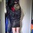 Watching Sonja trying on several down jackets and wearing a sexy shiny down skirt and a down jacket lolling on the bed (Video)