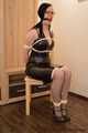 Bound in classic PVC costume (Set from archive)