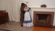 Damsel in the Fireplace - Lorelei in Blue Dress