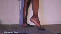 Weak for my Ebony feet in heels