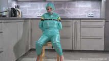 Miss Amira in PVC sauna suit wants to be tied up strictly