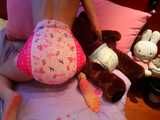  Princess diaper and my teddy bear