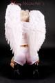 Angel wearing sexy shiny nylon shorts and a top (Pics)