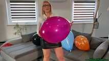 miss Tatjana pops your balloons while Blow2Pop a magenta TT17