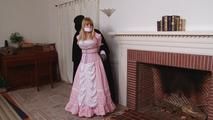 Damsel in the Fireplace - Lorelei in Pink Gown