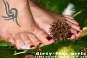Moraly barefoot outdoor