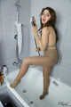 Pantyhose shower with lovely Mia (251 images)