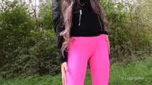 Walk In Pink Spandex-Leggings