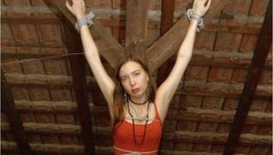 Leonie tied up in the attic