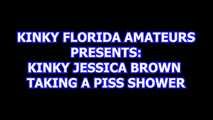 Kinky Florida Amateur Kinky Jessica Taking A Piss Shower