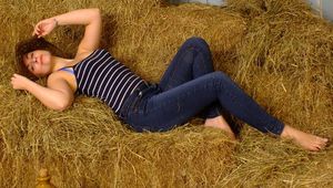 Nina In The Barn