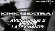 Avengelique: Lesbian Shower Latex Kink plus Handjob!