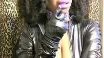 Latex Purple lips