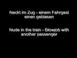 Blowjob in the train