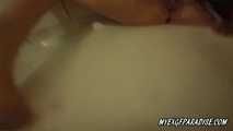 She get camera to toilet after pee I shave her pussy 