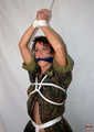 Military-Girl Gefesselt und geknebelt - Teil 2