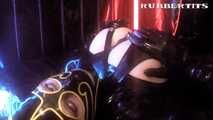 Heavy Rubber Zipperface: Kinky & Intense Hand- and Footjob! Pt.1