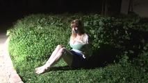 Captive Outside at Night - Lorelei Bound Barefoot