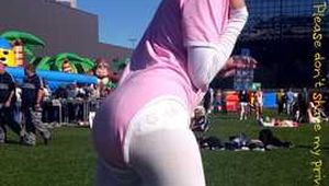 Diapered at the Bouncy Castle Festival