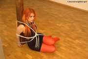 Nina A - Tied up in the office