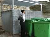 016078 Eve Is Spotted Taking A Pee Beside The bins