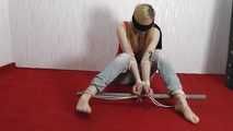 Sarah roped and tickled