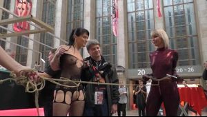 Public Bondage Walk at Venus Fair in Berlin