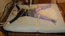 Elena and Stefanie - Tied up with 10 and 5 ropes Part 4 of 8