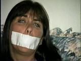 38 Yr OLD CASHIER IS MOUTH STUFFED, TAPE GAGGED, HANDGAGGED, SELF MOUTH STUFFING & HANDGAGGING (D60-13)