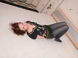 Alice: Hogtied in Leather Cuffs