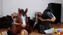 463 Alexis Crystal and Karol Lilies on horseback!
