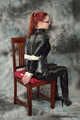 Bound in PVC catsuit (Set from the archiv)