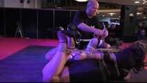 Two Supermodels Chicken Wing Hogtie Demonstration live from VENUS in Berlin 