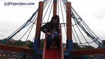 078090 Rachel Evans Takes A Very Naughty Pee In the Play Park