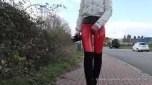 Red vinyl leggings and overknees, 4th part