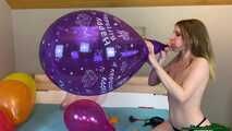 girlfriend pops your balloons while speaking in english