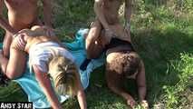 OUTDOOR swingers foursome