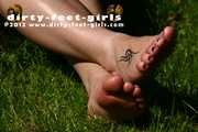 Moraly barefoot outdoor