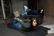 Anija v Katie in Attic Hogtie