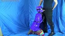 purple raincoat bondage