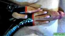  Hand Job with latex gloves - Jasmine Jade and Jaxson Tuber 