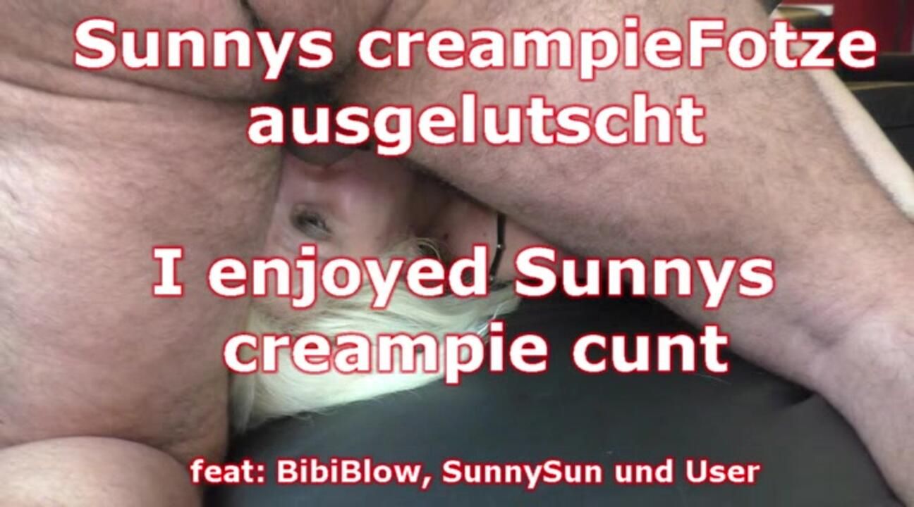 I enjoyed Sunnys creampie cunt